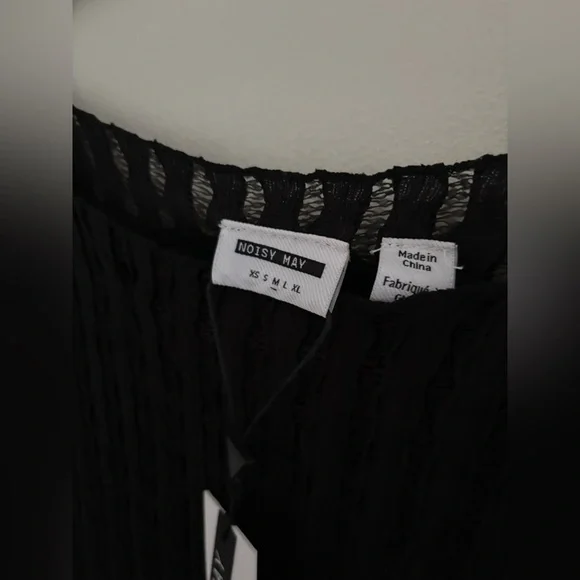 Noisy May Dinah Sleeveless Lace-Stripe Maxi Dress NWT - Picture 6 of 11